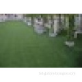 Double stem landscaping artificial grass with four colors